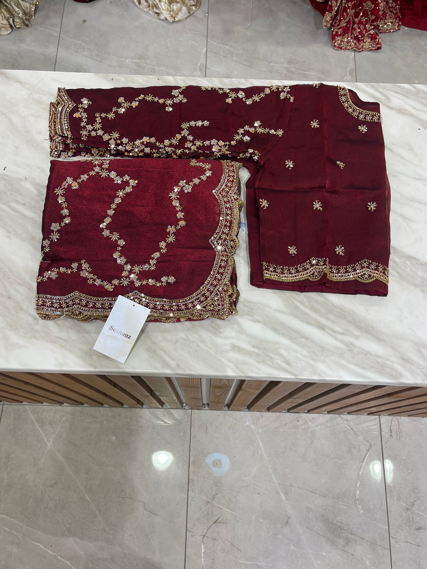# Sequins Saree