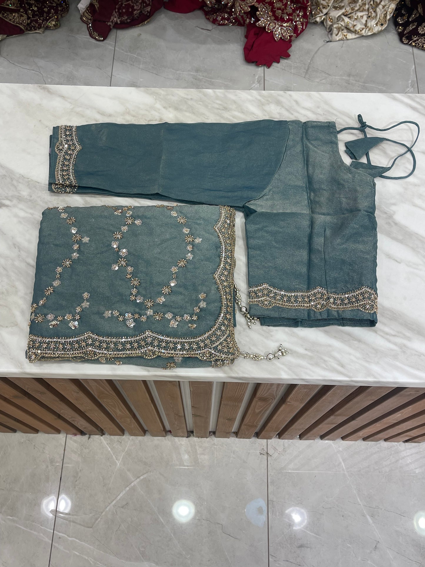 # Sequins Saree