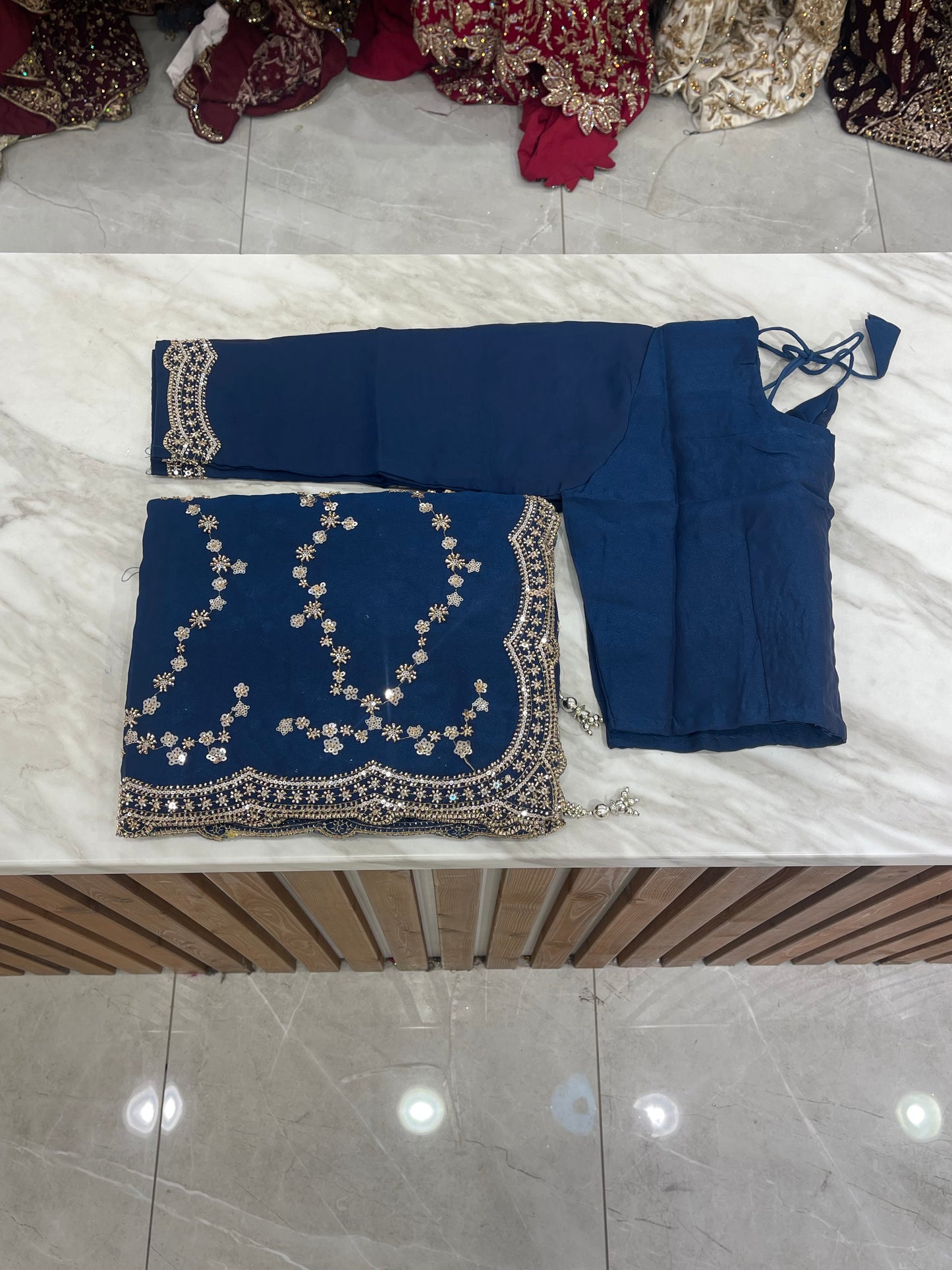 # Sequins Saree