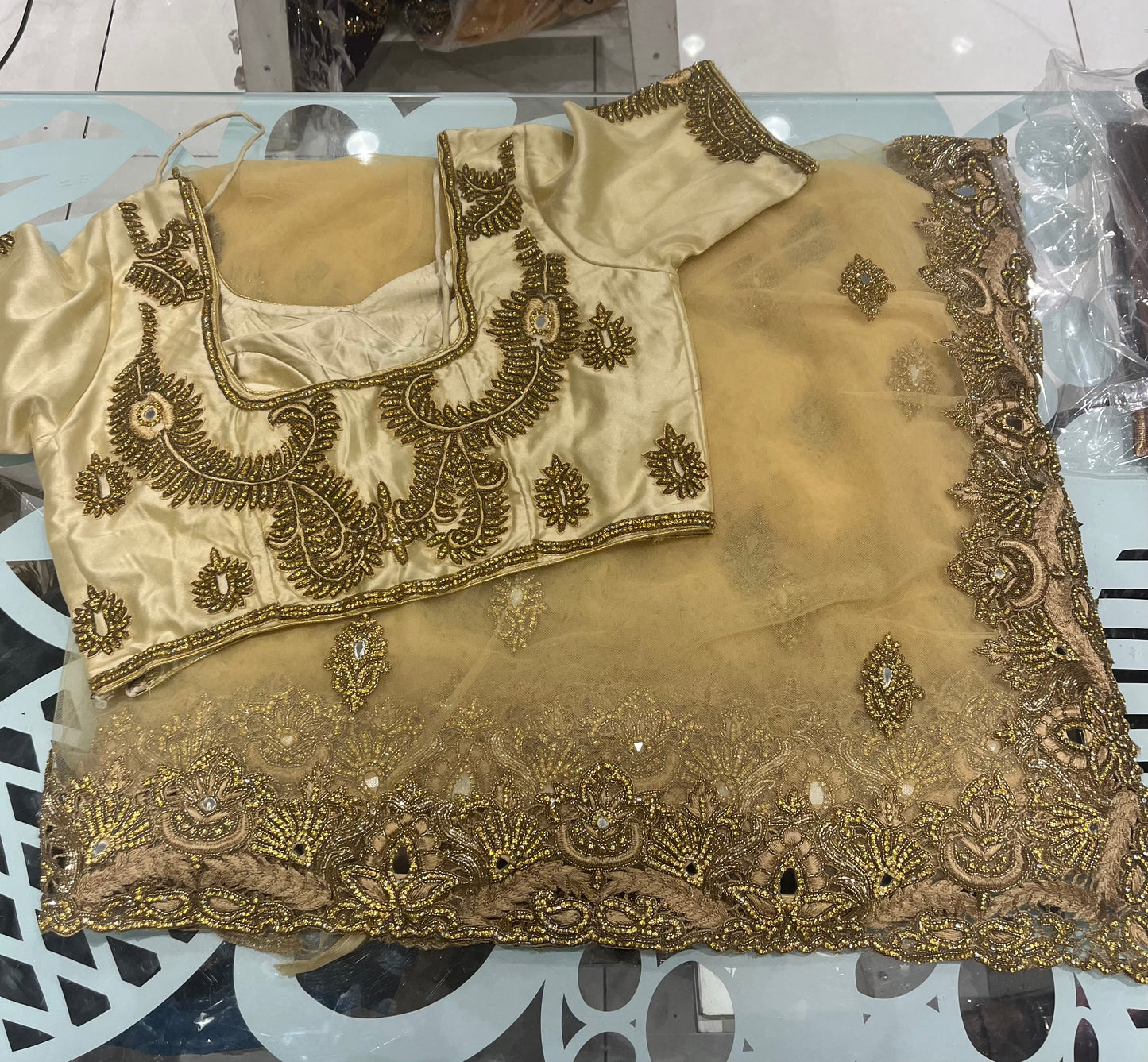 Exclusive Gold Border Saree