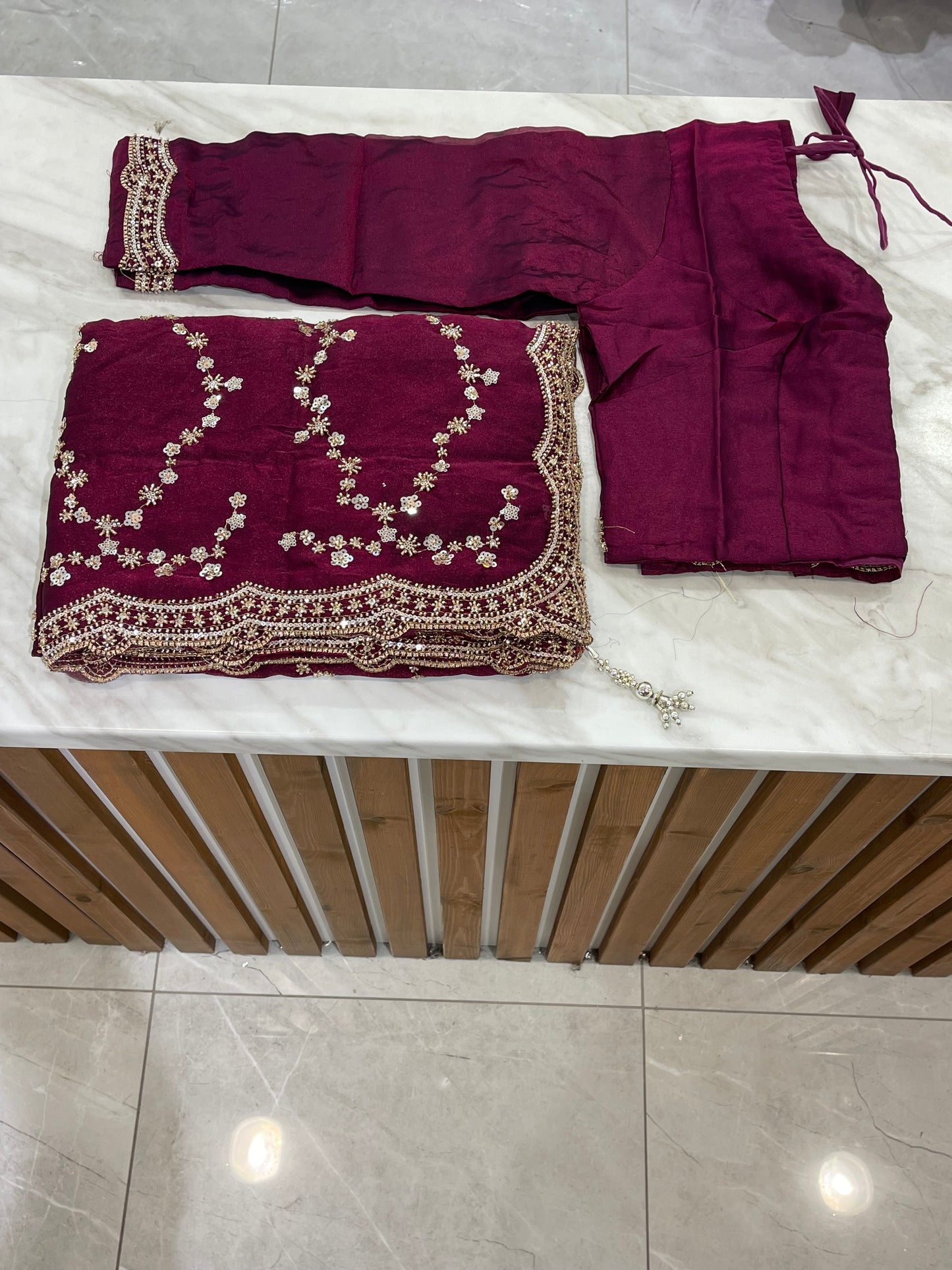 # Sequins Saree