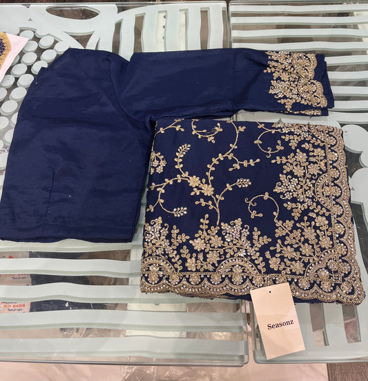 Full Jaal Floral Saree