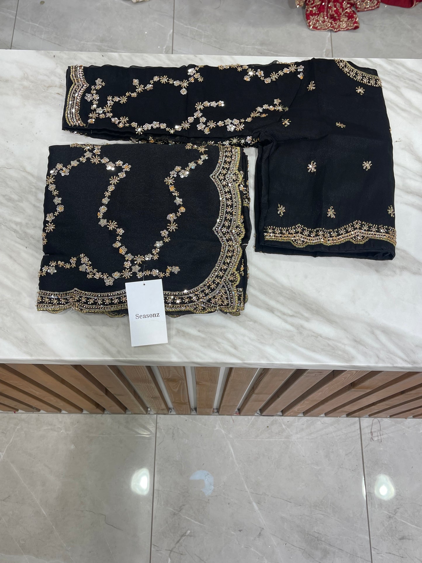 # Sequins Saree