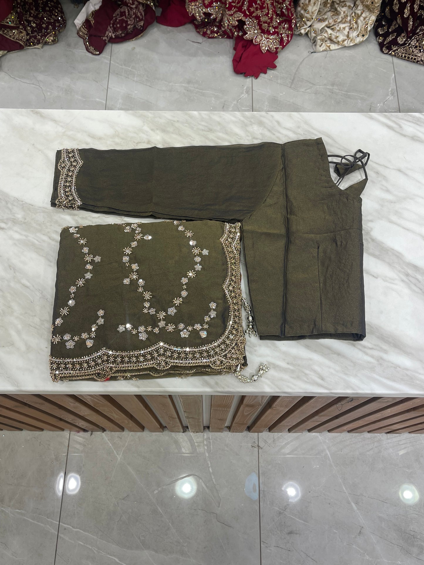 # Sequins Saree
