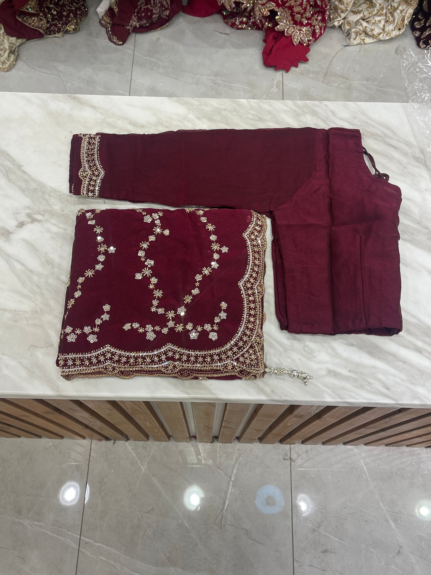 # Sequins Saree