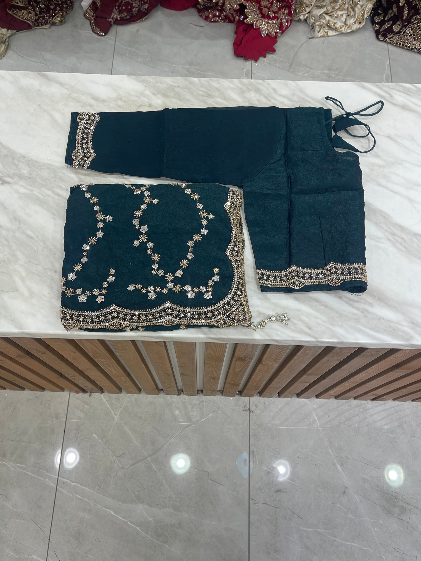 # Sequins Saree
