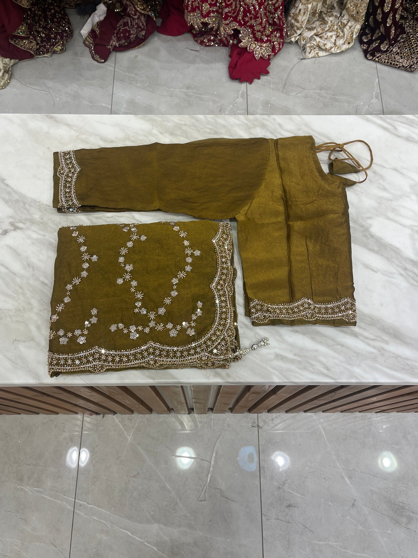 # Sequins Saree