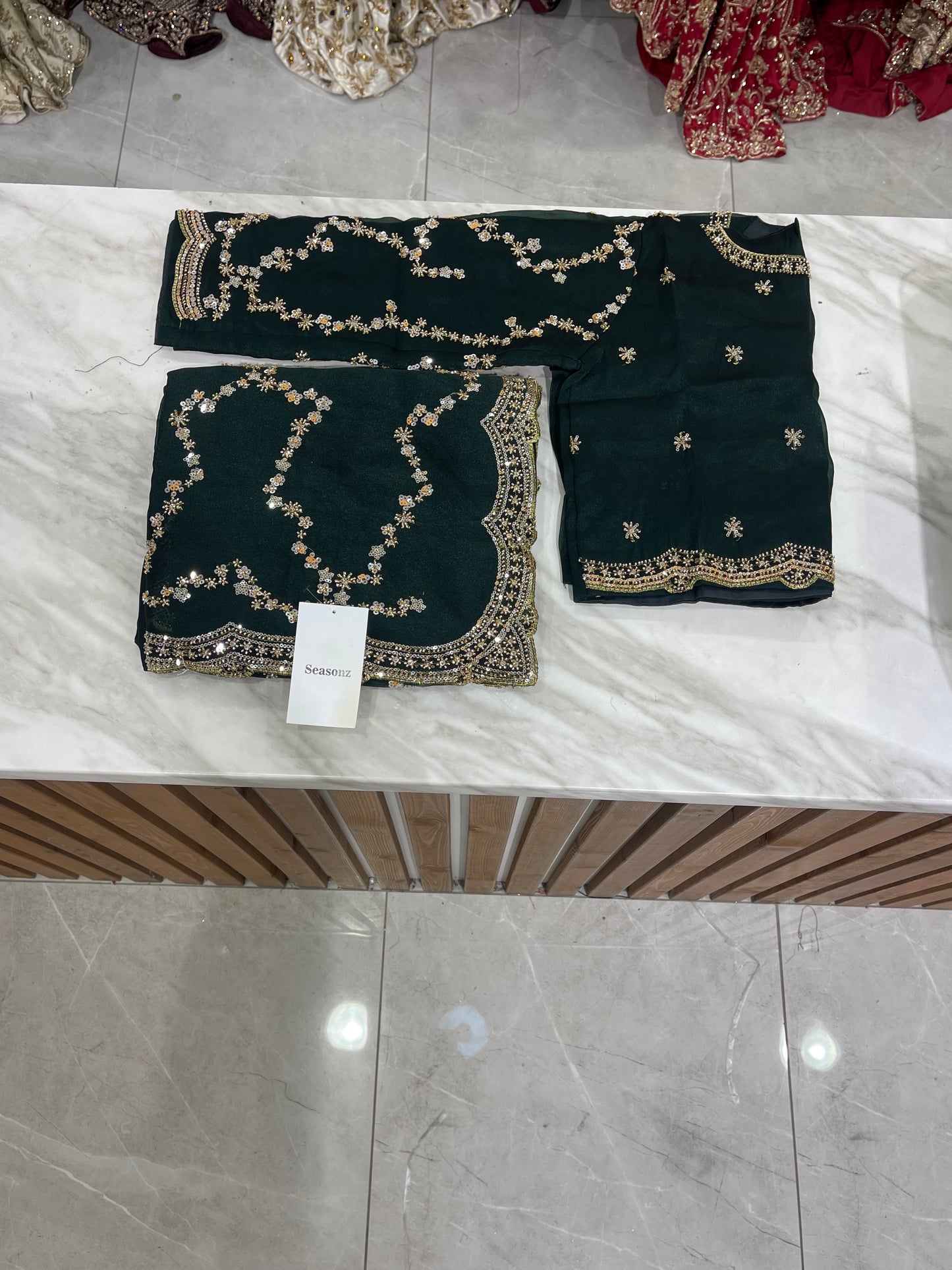 # Sequins Saree