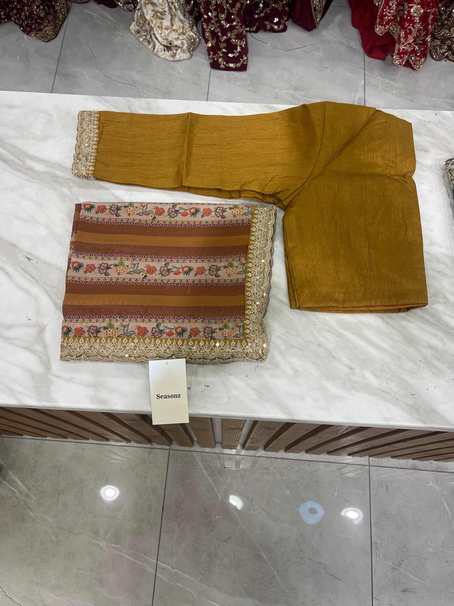 # Printed Multi Color Saree