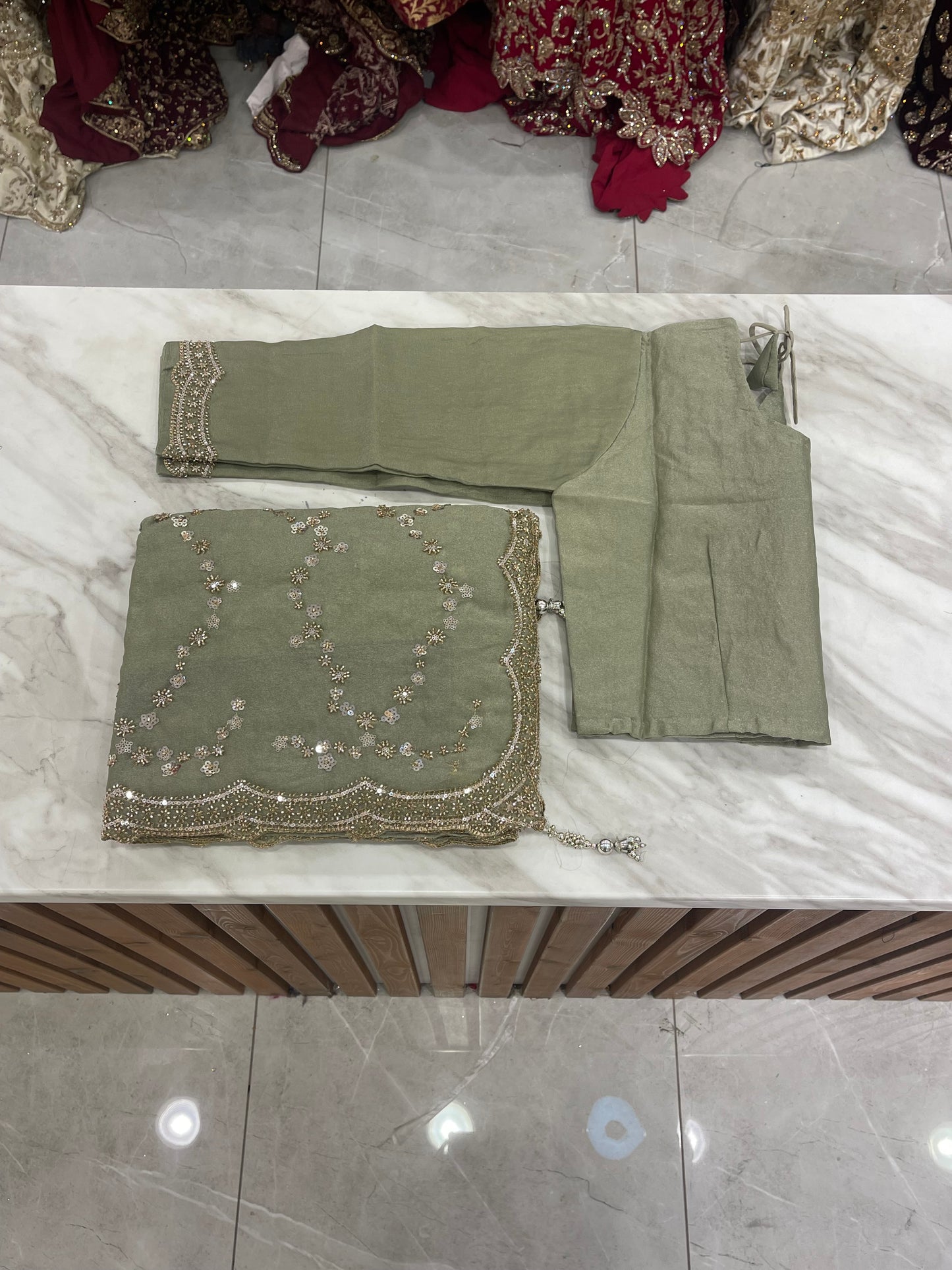 # Sequins Saree