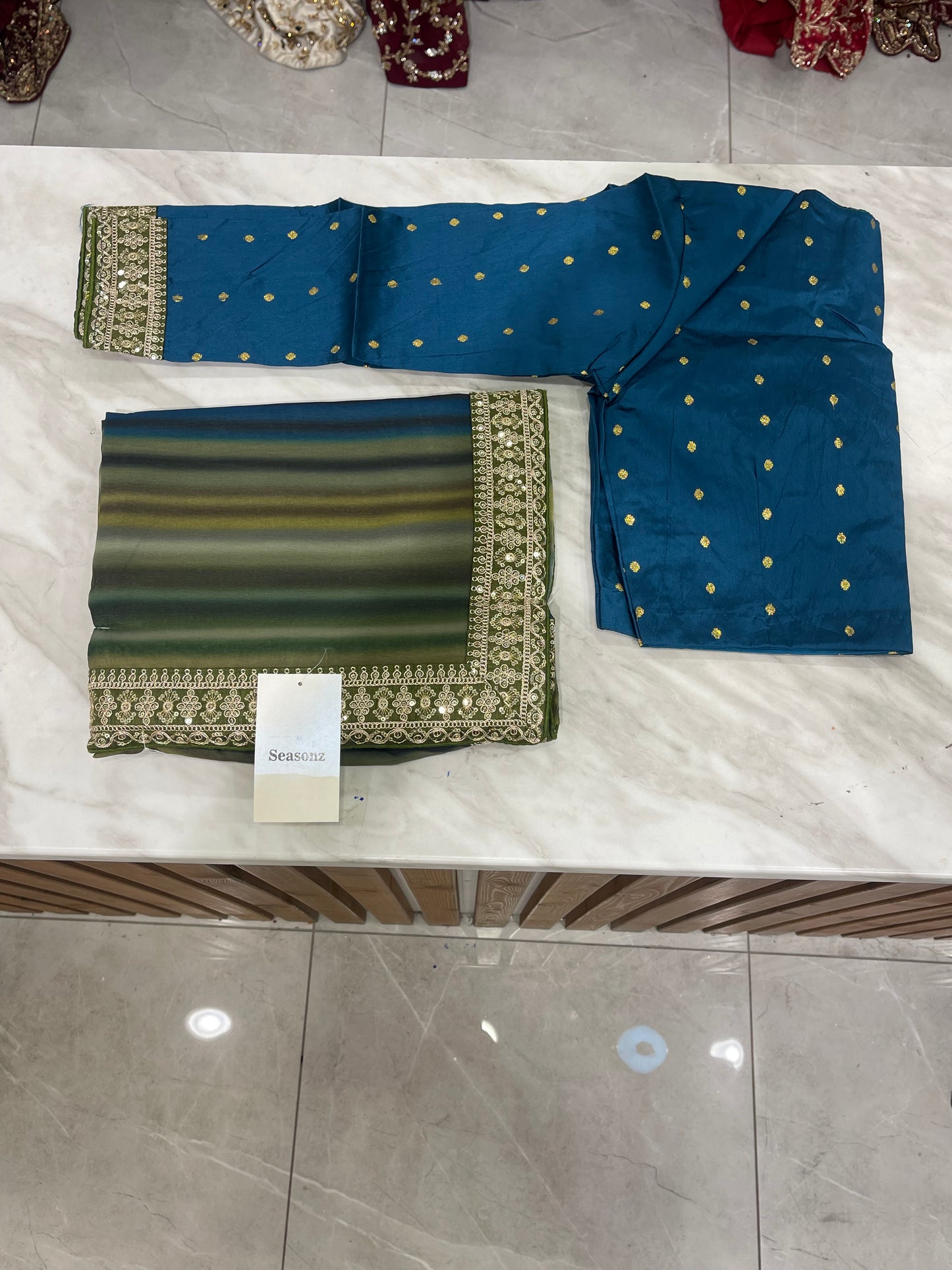 # Printed Multi Color Saree