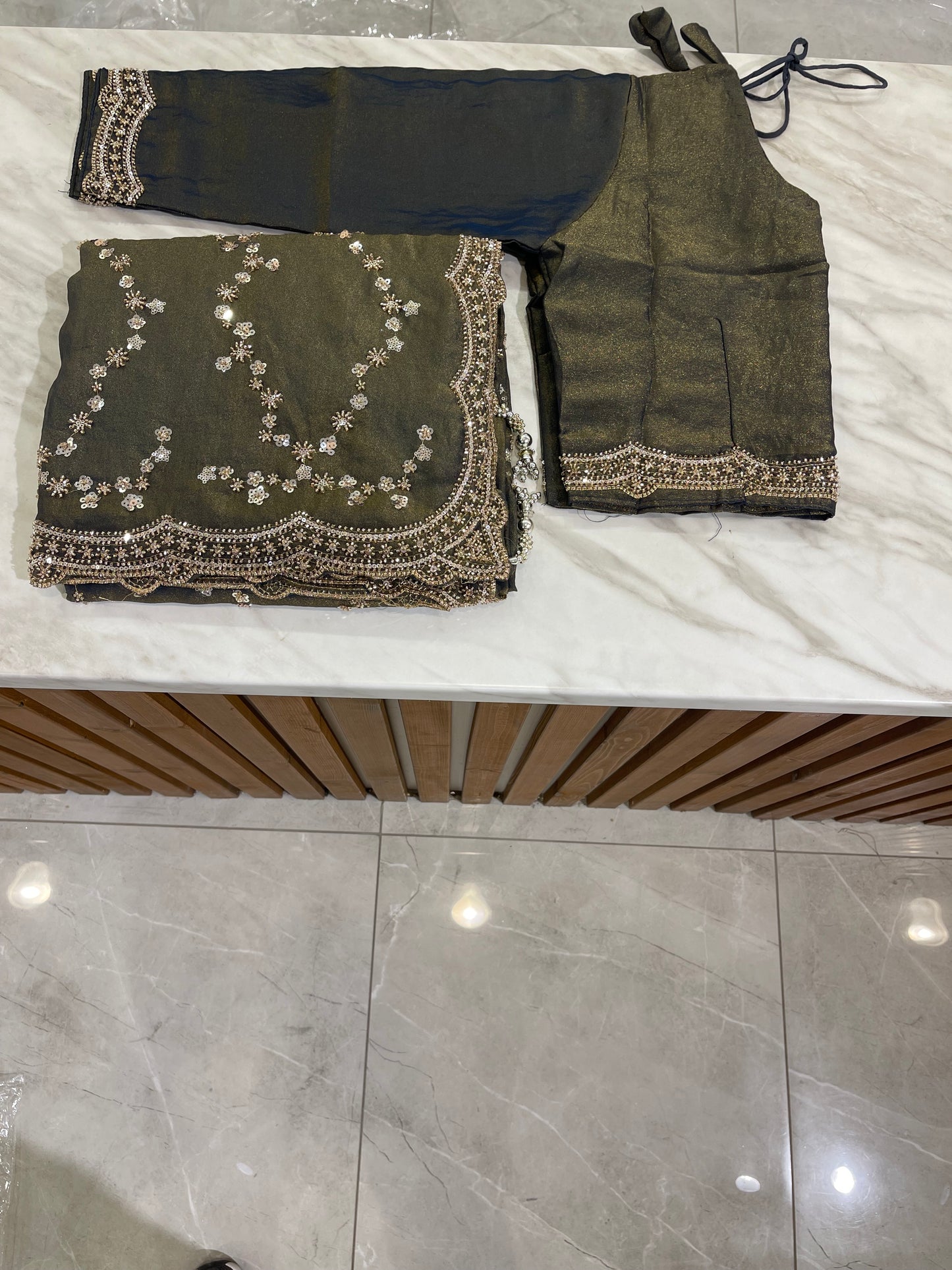 # Sequins Saree